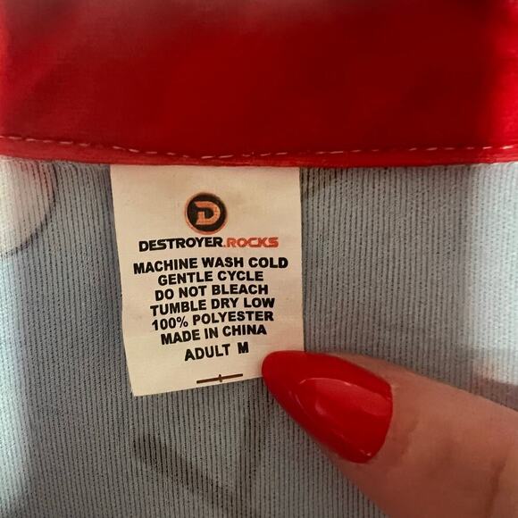 Chicago White Sox Shirt Beggars Pizza Hawaiian Shirt SGA Sz Medium 4th of July - Picture 7 of 8